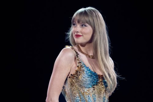 Singer-songwriter Taylor Swift performs onstage on the first night of her "Eras Tour" at AT&T Stadium in Arlington, Texas, on March 31, 2023. /...