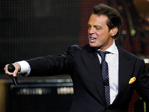 Singer Luis Miguel performs during the first of four sold-out shows at The Colosseum at Caesars Palace September 15, 2010 in Las Vegas, Nevada....
