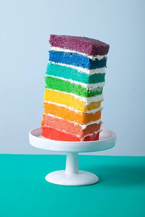 slice of rainbow - food stock pictures, royalty-free photos & images