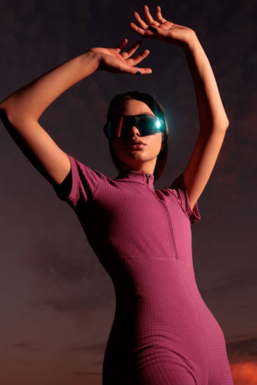 slim sport girl in pink overalls - stock photo - fashion photos et images de collection