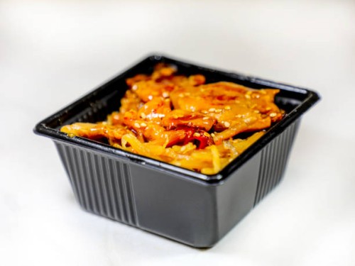 small chicken teriyaki donburi bento - junk food stock pictures, royalty-free photos & images