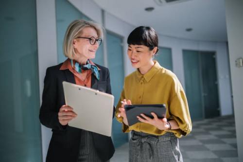 software-ingenieur stellt projekt der geschäftsleitung vor - home decoration stock-fotos und bilder