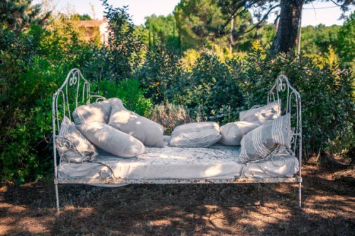 some rest in the garden - garden decoration stock pictures, royalty-free photos & images