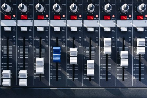 sound mixer - concert stockfoto's en -beelden