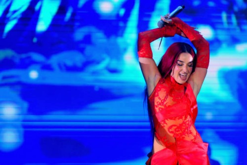 Spanish singer, Lola Indigo performs live at a concert at the Share Festival Negrita in Barcelona. Miriam Doblas Muñoz, known as Lola Índigo, is a...