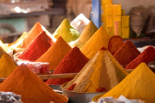 spices for sale in market. - food stock pictures, royalty-free photos & images