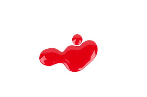 spilled red nail polish on white background - nails art stock pictures, royalty-free photos & images