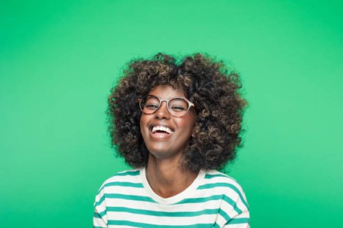 spring portrait of excited young woman - hairstyle stock pictures, royalty-free photos & images