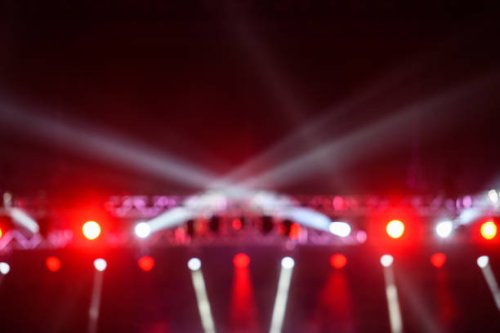 stage performing lights beam as background - concert stock pictures, royalty-free photos & images