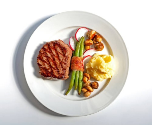 steak on white background - food stock pictures, royalty-free photos & images