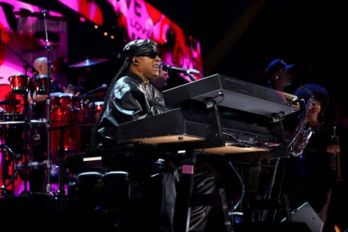 Stevie Wonder performs onstage during the FIREAID Benefit Concert for California Fire Relief at Intuit Dome on January 30, 2025 in Inglewood,...