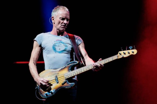 Sting performs at Mediolanum Forum of Assago on December 11, 2023 in Milan, Italy.