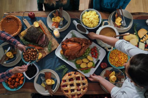 stuffed turkey for thanksgiving holidays with pumpkin, peas, pecan, berry pie, cheese variations and other ingredient - food stock pictures, royalty-free photos & images
