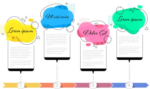 stylish infographic - fashion stock illustrations