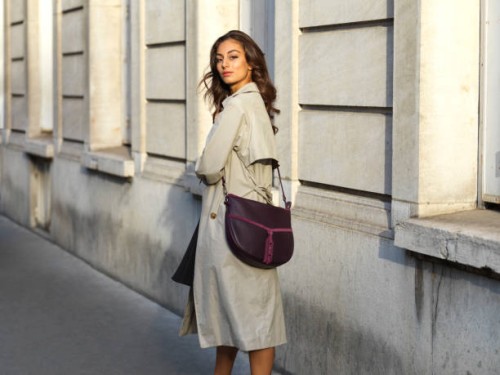 stylish young woman on sidewalk daytime, paris france - fashion stock pictures, royalty-free photos & images