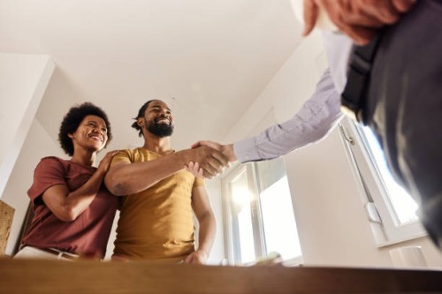 successful deal for buying a new home! - home decoration stock pictures, royalty-free photos & images