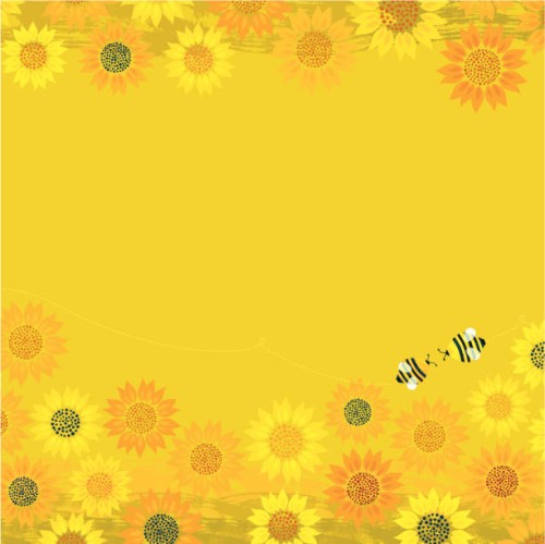 summer bees background - garden decoration stock illustrations