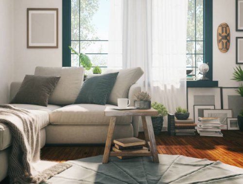 sunlight living room - home decoration stock pictures, royalty-free photos & images