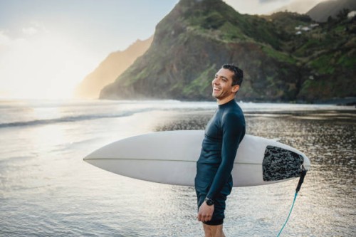 surfen macht mich glücklich. - travel stock-fotos und bilder