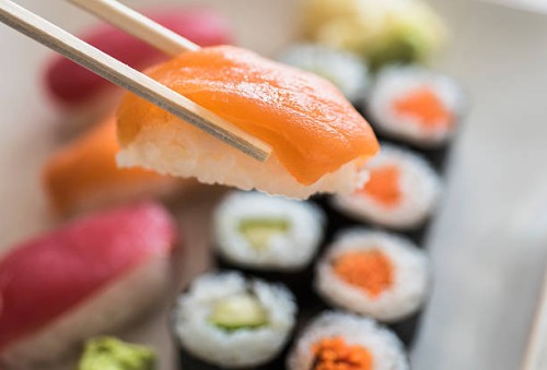 sushi set - junk food stock pictures, royalty-free photos & images