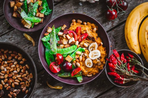 sweet potato banana curry with peanut butter - food stock pictures, royalty-free photos & images