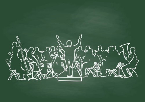 symphonicorchestraskizzetafel - concert stock-grafiken, -clipart, -cartoons und -symbole