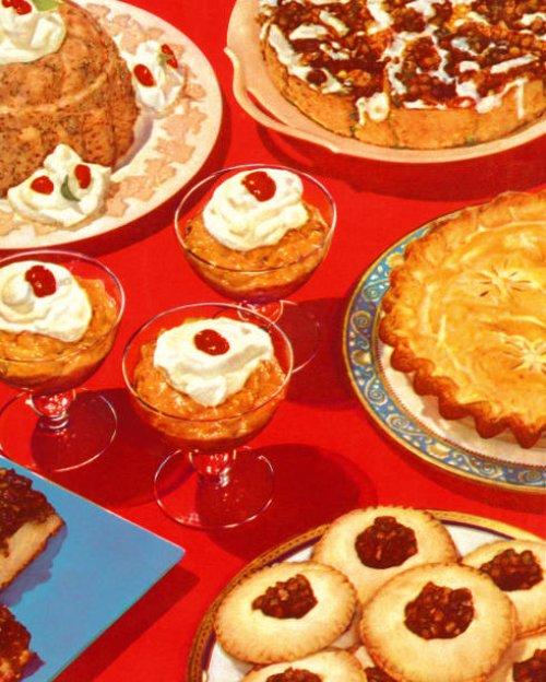 table full of desserts - food stock illustrations