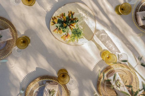 table ready for a picnic in the garden - home decoration stock pictures, royalty-free photos & images