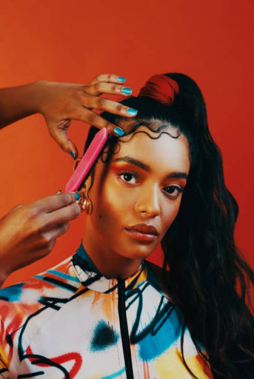 take extra special care of your hair, especially those edges! - hairstyle stock pictures, royalty-free photos & images