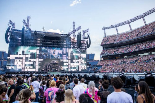 Taylor Swift performs during night one of The Eras Tour in Empower Field at Mile High in Denver, Colo., on Friday, July 14, 2023. Thousands of fans...
