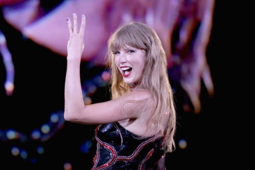 Taylor Swift performs onstage for night one of Taylor Swift | The Eras Tour at GEHA Field at Arrowhead Stadium on July 07, 2023 in Kansas City,...