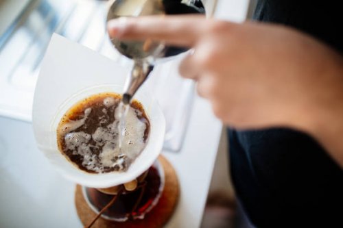 teenage brewing coffee at home - coffee stock pictures, royalty-free photos & images