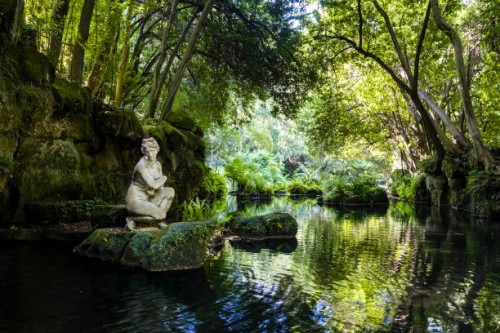 The Bath of Venus, Bagno di Venere, in the park of the Giardini Reali, which belongs to the Royal Palace of Caserta, Reggia di Caserta. The Royal...