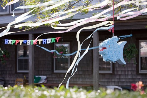 the birthday pinata - garden decoration stock pictures, royalty-free photos & images
