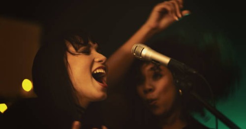 these ladies know how to bring life to the party - concert stock pictures, royalty-free photos & images