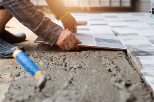 tiler and plaster - home decoration stock pictures, royalty-free photos & images