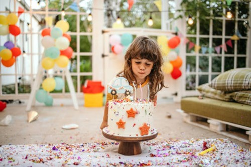 today i celebrate my birthday! - garden decoration stock pictures, royalty-free photos & images