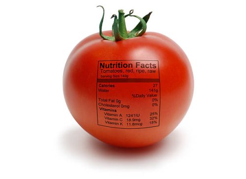 tomatoe with nutriton facts - junk food stock pictures, royalty-free photos & images