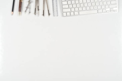 top view of architect & interior designer working at work table flat lay copy area - home decoration stock pictures, royalty-free photos & images