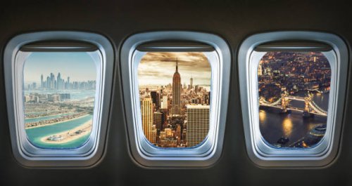 traveling the world with an airplane - travel stock pictures, royalty-free photos & images