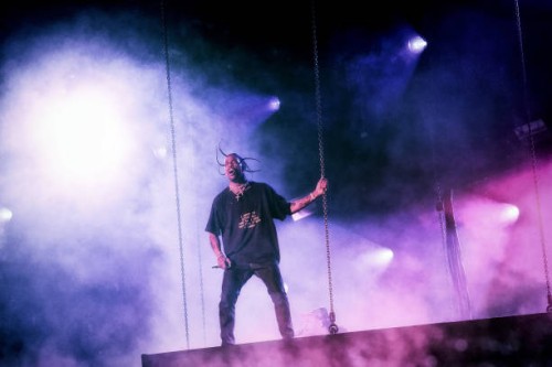 Travis Scott performs live on stage during Day 2 of the 2018 Governors Ball Music Festival on June 3, 2018 in New York City.