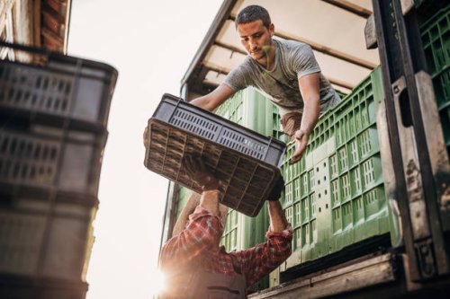 truck loading - food stock pictures, royalty-free photos & images