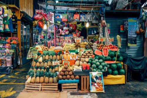two females shopping together in market - food stock pictures, royalty-free photos & images