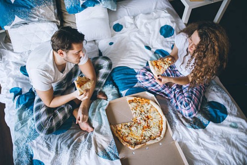 unhealthy but tasty breakfast - junk food stock pictures, royalty-free photos & images