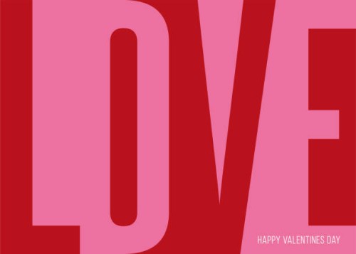 valentine’s day greeting card with geometric typography. - fashion stock illustrations