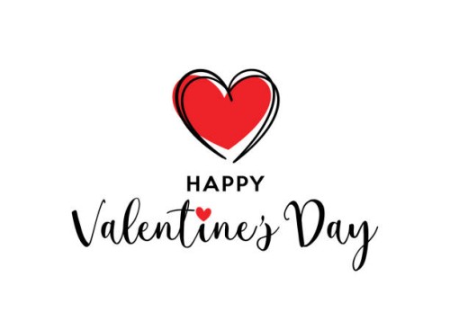 valentines day calligraphy banner with heart - home decoration stock illustrations