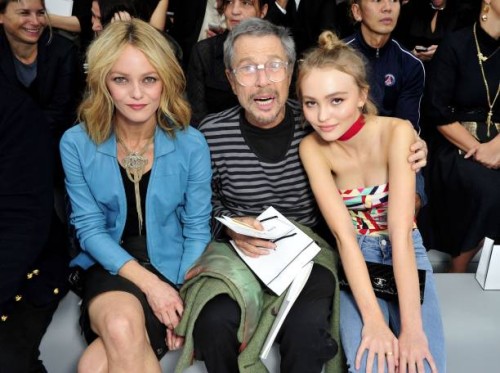 Vanessa Paradis, Jean-Paul Goude and Lily-Rose Melody Depp