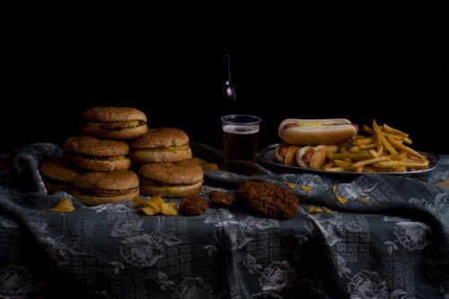 variety of fast food and beer bottle, still life - junk food stock pictures, royalty-free photos & images