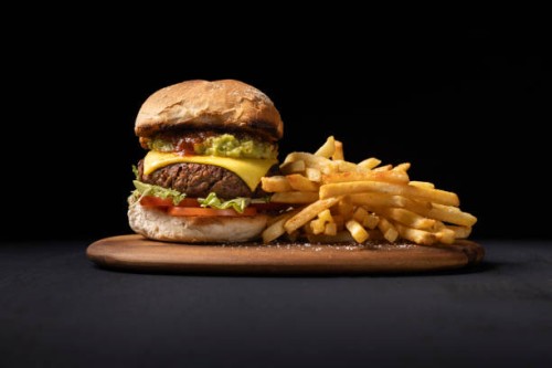 vegan cheeseburger. - junk food stock pictures, royalty-free photos & images