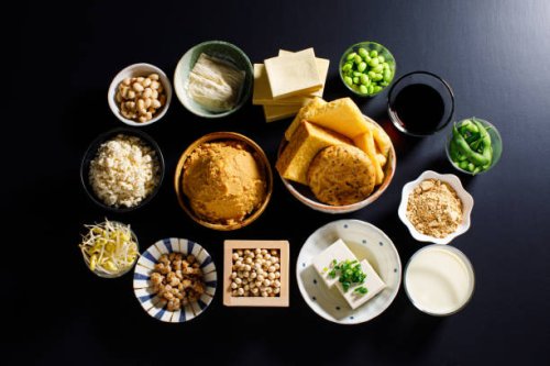 vegan food made from soybeans, a typical home cooking ingredient in japan. - food stock pictures, royalty-free photos & images